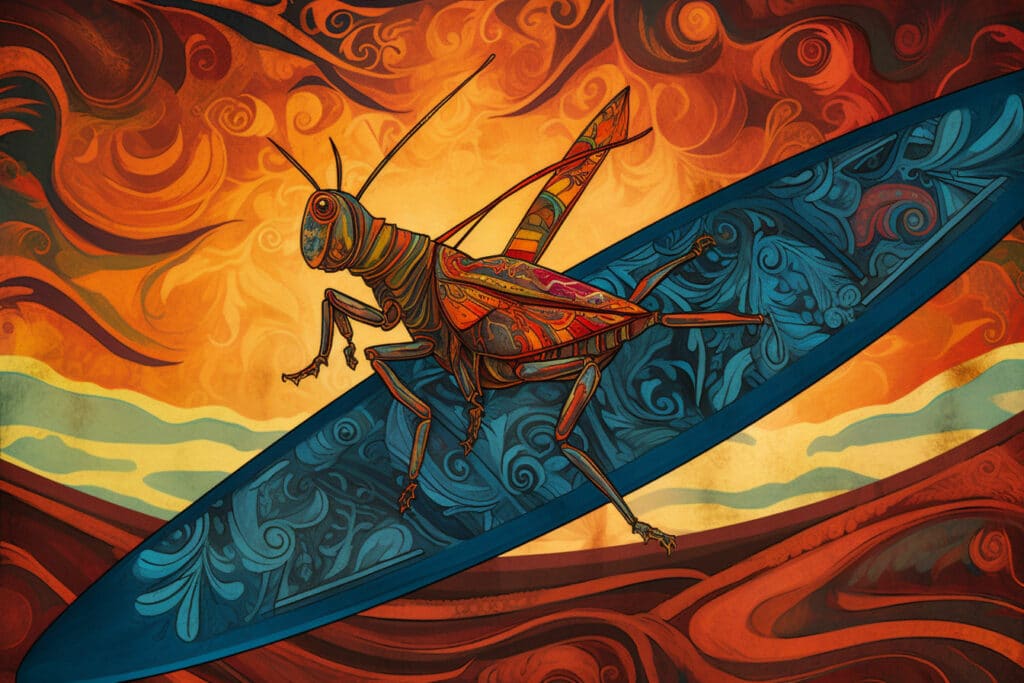 Batik Style Grasshopper