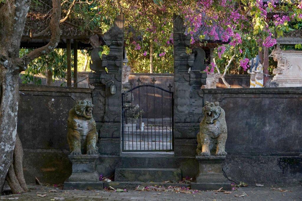 balinese temple at padang-padang beach