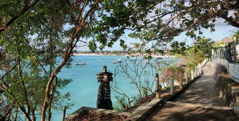 Sacred Monuments Along the Coastal Cliffs in Bali