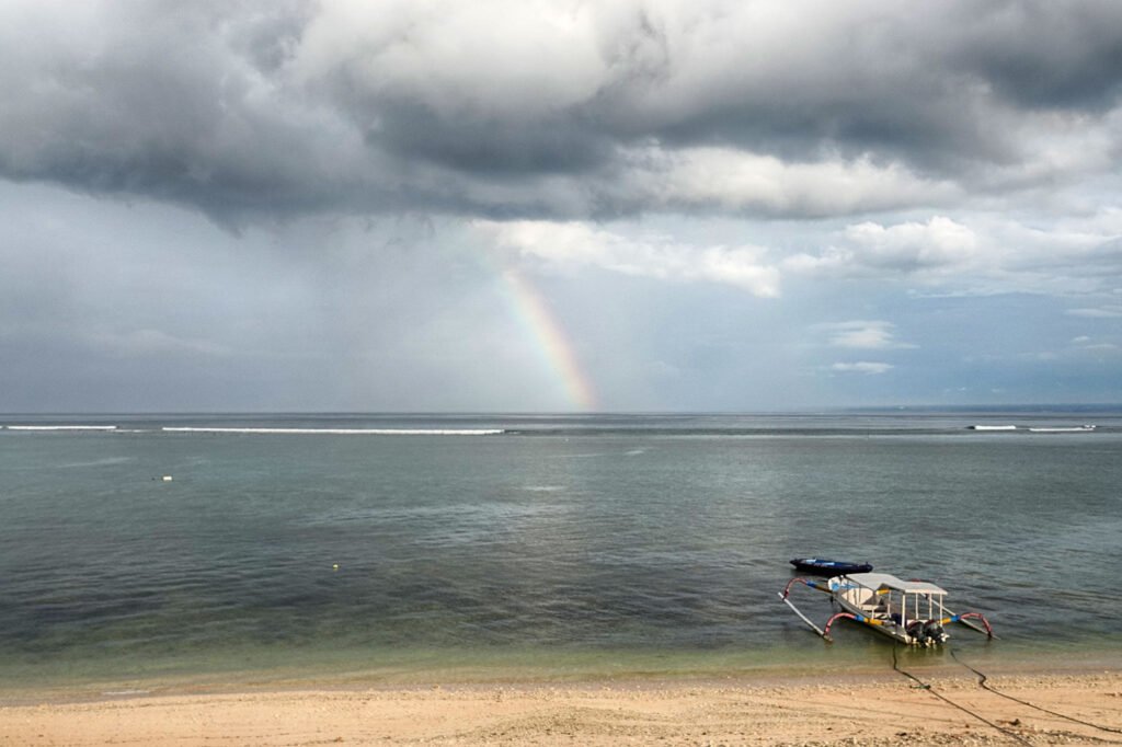 The Best View of the Rainbow on Lembongan Island