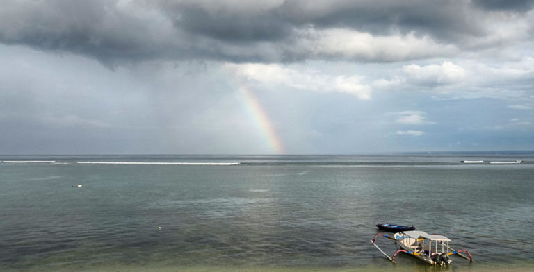 The Best View of the Rainbow on Lembongan Island