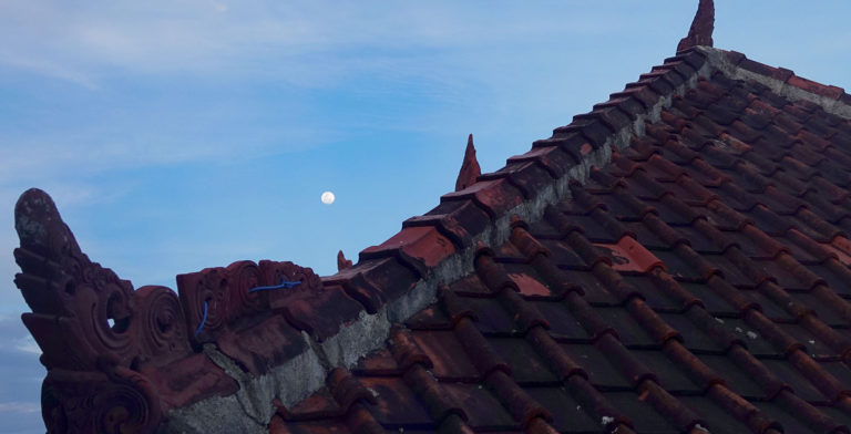 Moon Over a Roof And Roof Over a Head