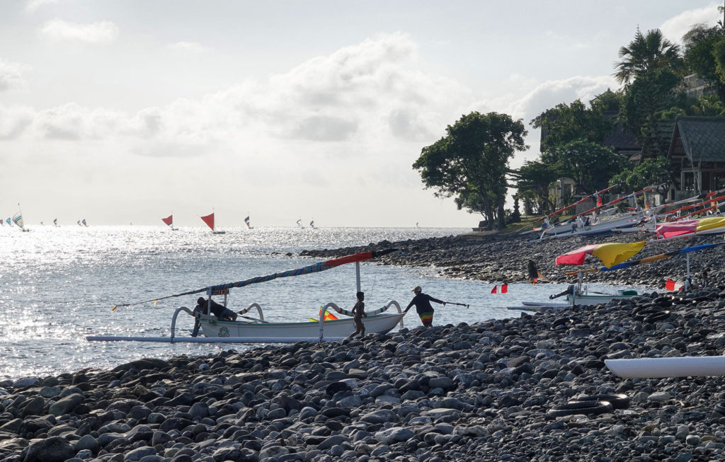 Amed-East-Bali-Ocean-Traditional-Fishing-Boats-Beach